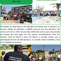 Newsletter referente a jornada de Limpeza alusivo ao dia Mundial da Limpeza